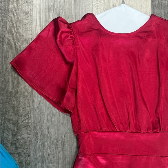 ☀️❄️cool red dress NWT - Picture 4 of 4